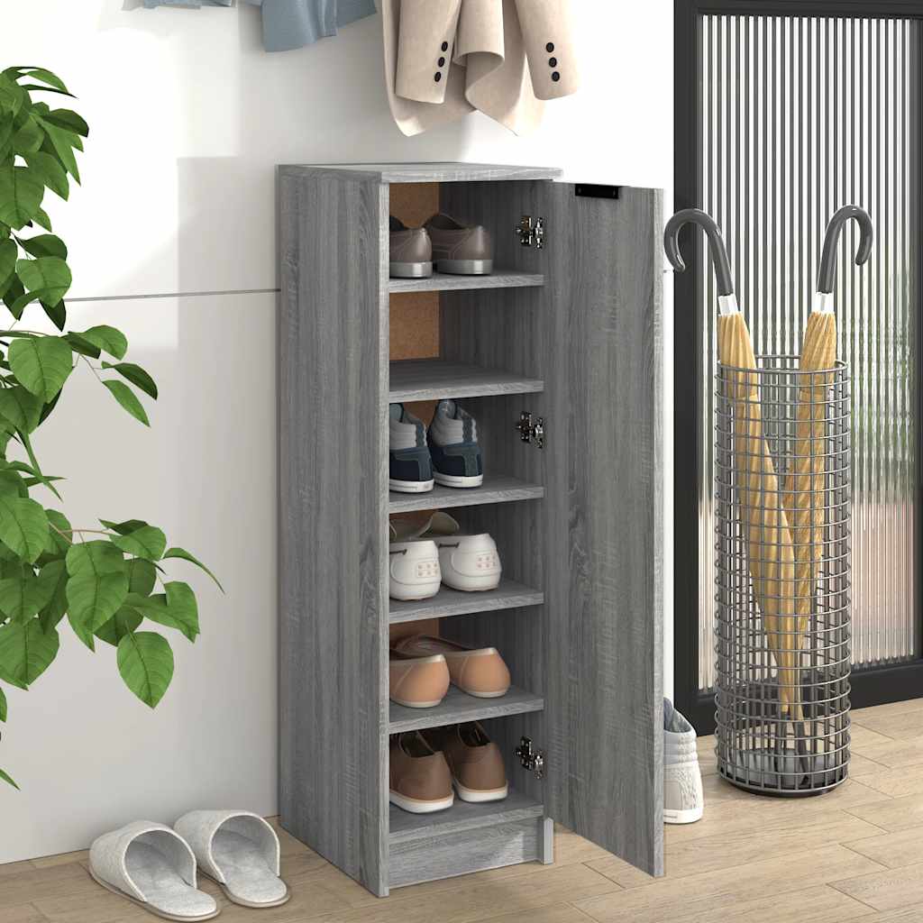 Vidaxx skoskab 30x35x100 cm konstrueret træ grå sonoma eg farve