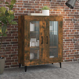 Vidaxl dressoir 69,5x34x90 cm bewerkt hout gerookt eikenkleurig