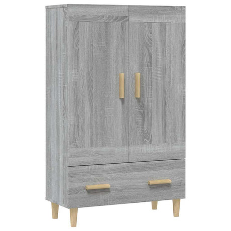 Vidaxl hoge kast 70x31x115 cm bewerkt hout grijs sonoma eikenkleurig