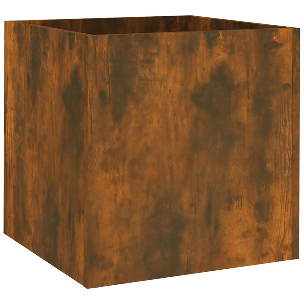 Vidaxl Planter Big 40x40x40 cm Produktet træ Røget eg Farvet