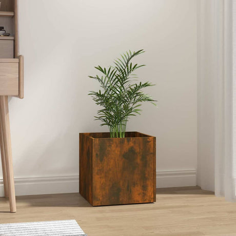 Vidaxl Planter Big 40x40x40 cm Produktet træ Røget eg Farvet