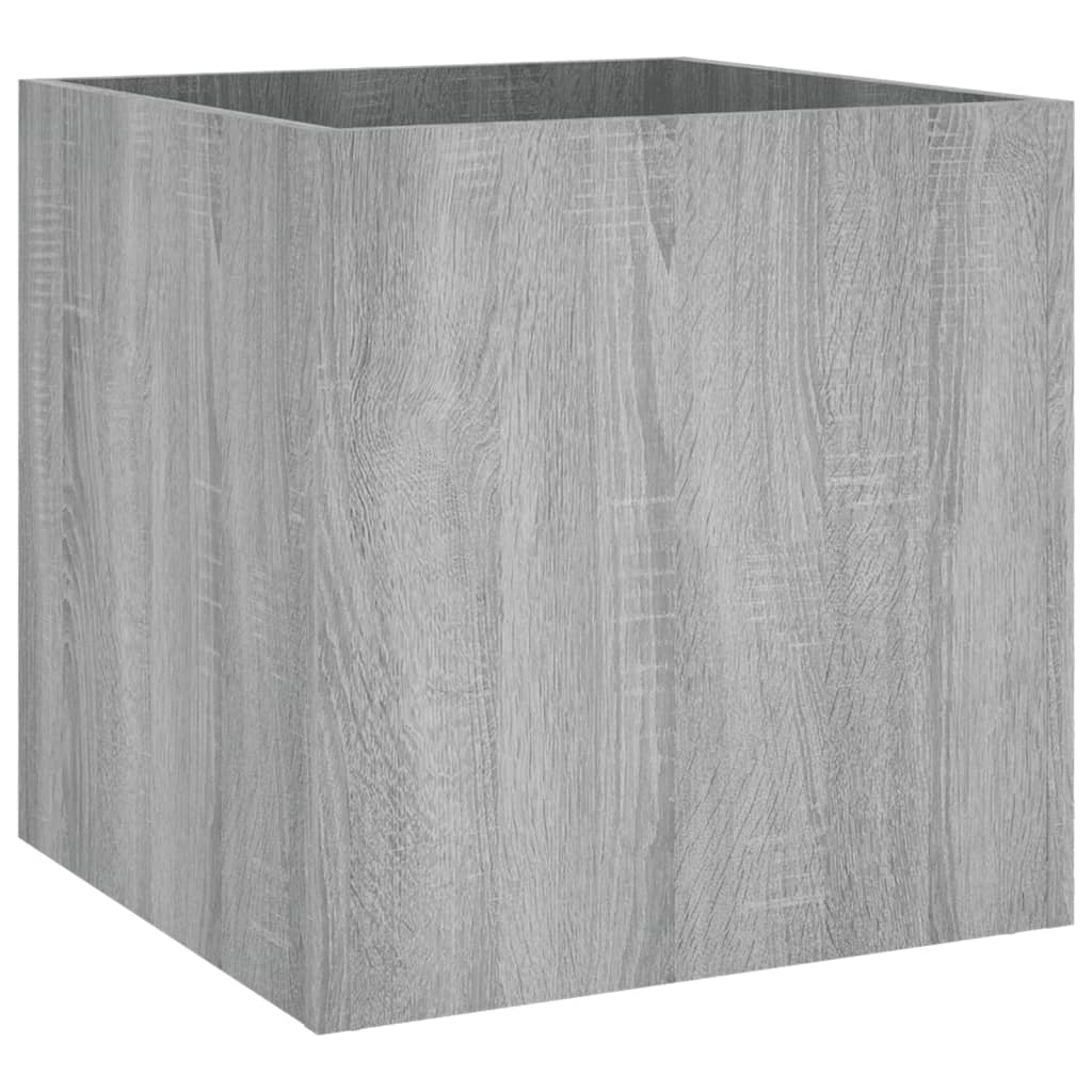 Vidaxl Planter Big 40x40x40 cm Forarbejdet trægrå sonoma eg