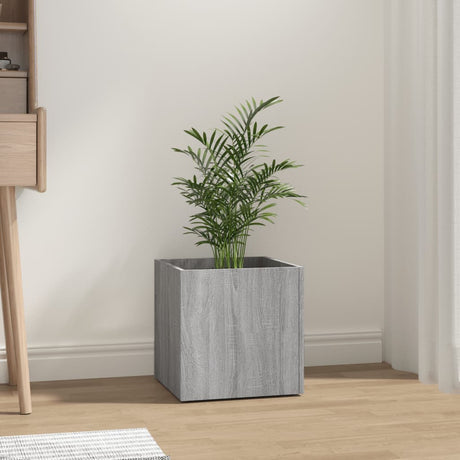 Vidaxl Planter Big 40x40x40 cm Forarbejdet trægrå sonoma eg