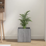 Vidaxl Planter Big 40x40x40 cm Forarbejdet trægrå sonoma eg