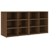Vidaxl schoenenkasten 2 st 52,5x30x50 cm bruin eikenkleur