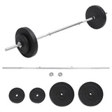 Vidaxl halter med vægte 30 kg