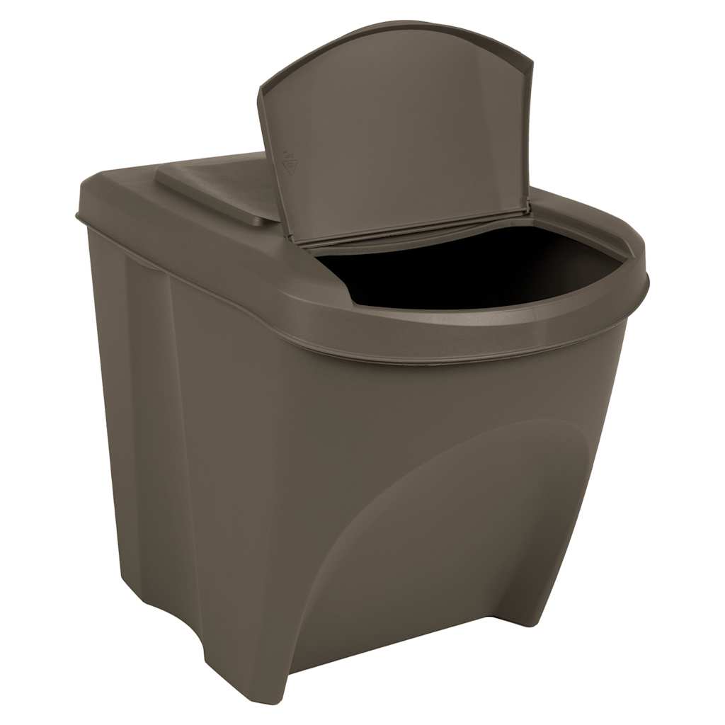 Vidaxl affaldsdåser 3 s stable 75 L polypropen grå