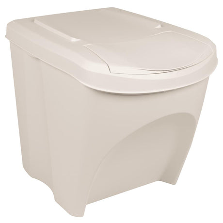 Vidaxl affaldsdåser 3. stable 75 L polypropenhvide