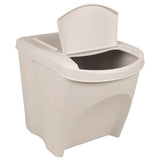 Vidaxl affaldsdåser 3. stable 75 L polypropenhvide