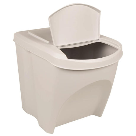 Vidaxl affaldsdåser 3. stable 75 L polypropenhvide