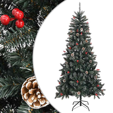 Vidaxl Kunstkerstboom med standard 240 cm PVC Green