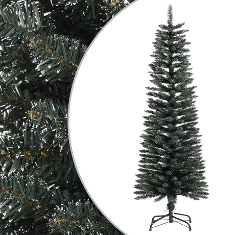 Vidaxx kunstigt juletræ med standard smal 120 cm PVC grøn