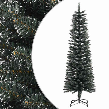 Vidaxx kunstigt juletræ med standard smal 150 cm PVC grøn
