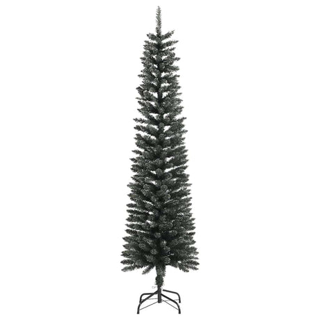 Vidaxl Kunstkerstboom med standard smalle 180 cm PVC Green