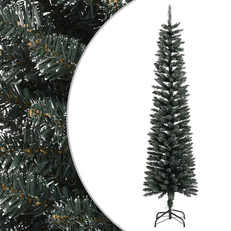 Vidaxx kunstigt juletræ med standard smal 210 cm PVC grøn