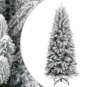 Vidaxl Kunstkerstboom med sne 180 cm PVC og PE