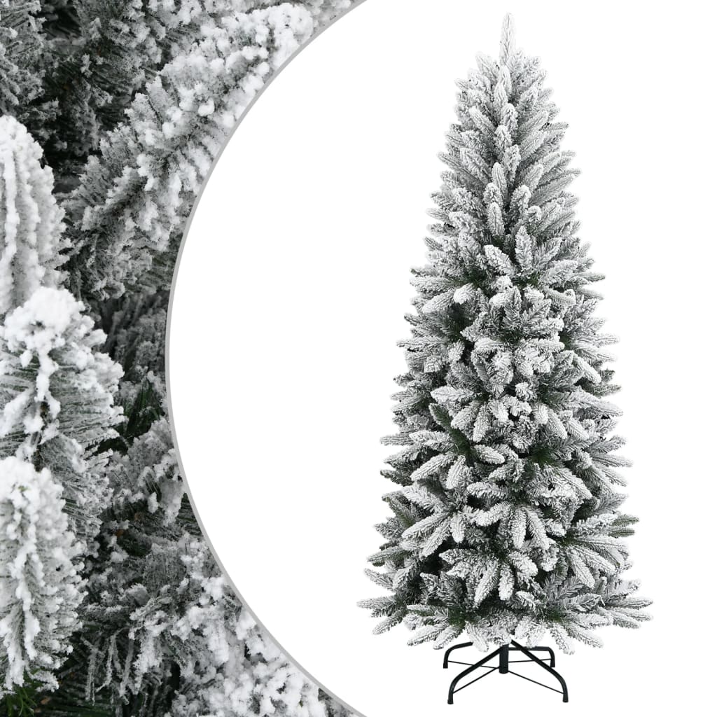 Vidaxl kunstkerstboom met sneeuw 240 cm pvc en pe