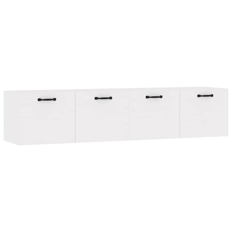 Vidaxl wandkasten 2 st 60x36,5x35 cm bewerkt hout wit
