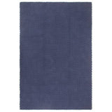 Vidaxl rektangulær 180x250 cm bomulds Navy Blue Blue