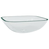 Vidaxl Washbasin 42x42x14 cm glas gennemsigtig