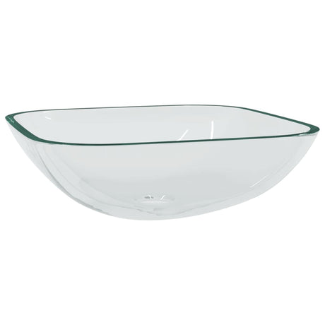 Vidaxl Washbasin 42x42x14 cm glas gennemsigtig