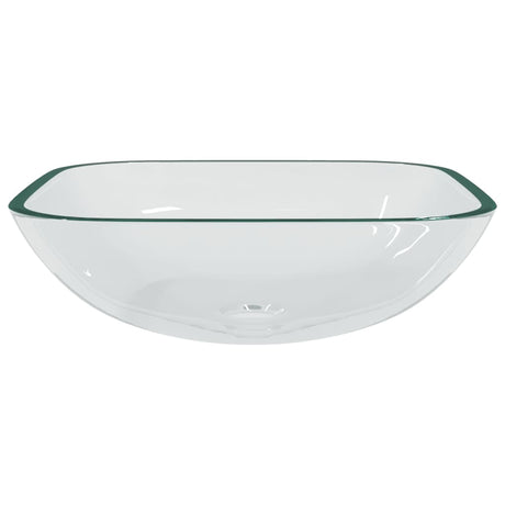Vidaxl Washbasin 42x42x14 cm glas gennemsigtig