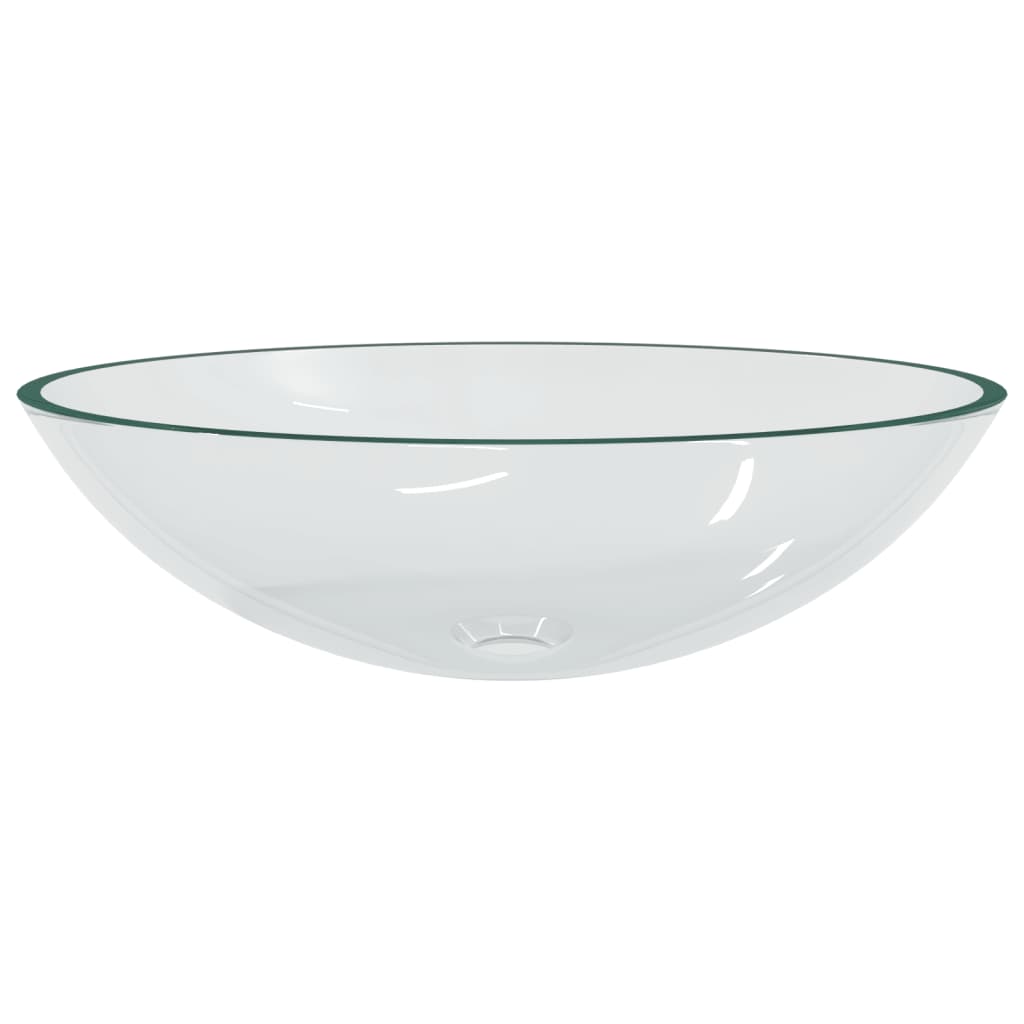 Vidaxl Washbasin 50x37x14 cm glas gennemsigtig