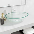 Vidaxl Washbasin 50x37x14 cm glas gennemsigtig