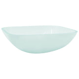 Vidaxl Washbasin 42x42x14 cm glas mat