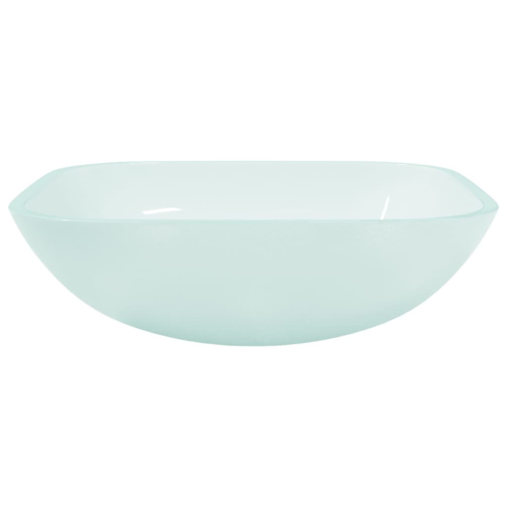 Vidaxl Washbasin 42x42x14 cm glas mat