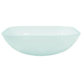 Vidaxl Washbasin 42x42x14 cm glas mat