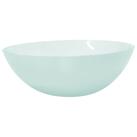 Vidaxl Washbasin 50x37x14 cm glas mat