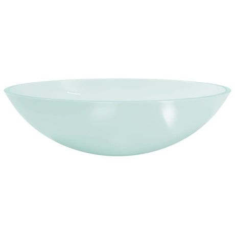 Vidaxl Washbasin 50x37x14 cm glas mat