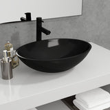 Vidaxl Washbasin 50x37x14 cm glas sort