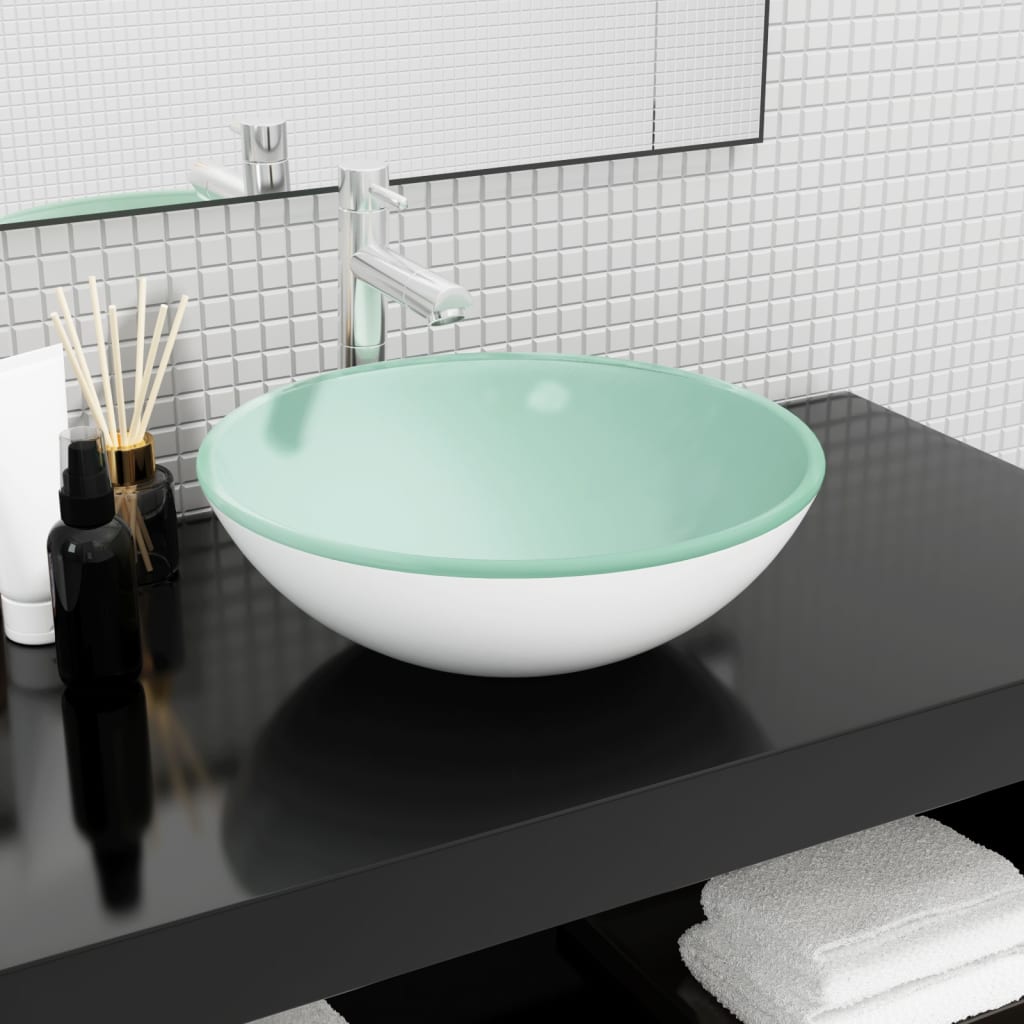 Vidaxl Washbasin 42x14 cm tempereret glashvid