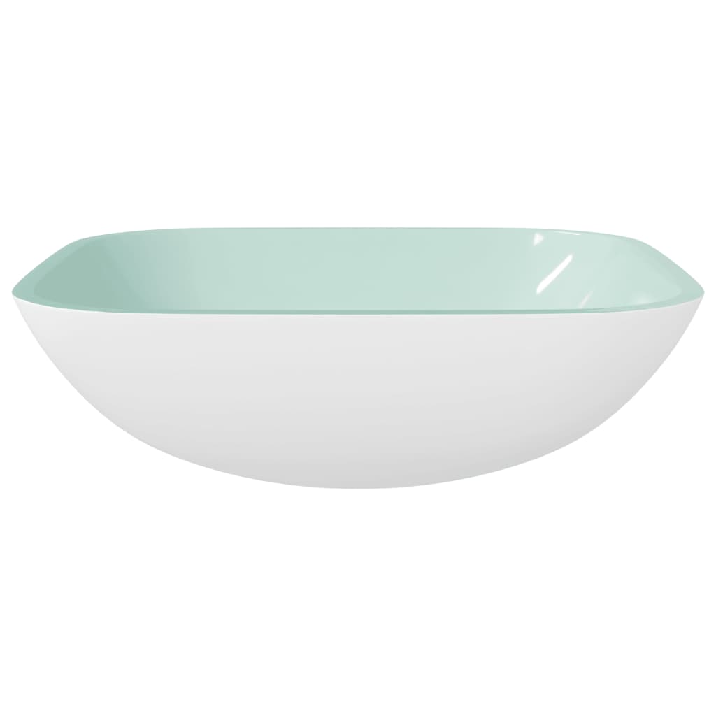 Vidaxl Washbasin 42x42x14 cm glas hvid