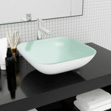 Vidaxl Washbasin 42x42x14 cm glas hvid