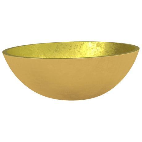Vidaxl Washbasin 50x37x14 cm glasguldfarvet