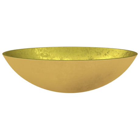 Vidaxl Washbasin 50x37x14 cm glasguldfarvet