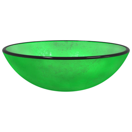 Vidaxx vask 42x14 cm hærdet glas grøn