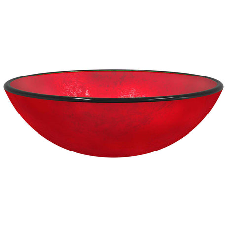 Vidaxl Washbasin 42x14 cm tempereret glasrød