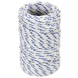 VidaXL bådreb 2 mm 100 m polypropylen hvid