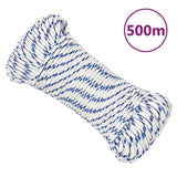 VidaXL bådreb 4 mm 500 polypropylen hvid