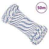 Vidaxl Boat Rope 5 mm 50 m polypropylenhvid