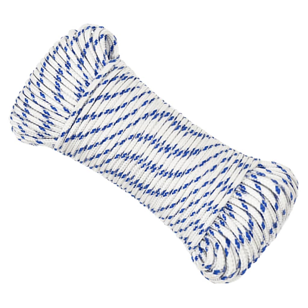 Vidaxl Boat Rope 5 mm 100 m polypropylenhvide