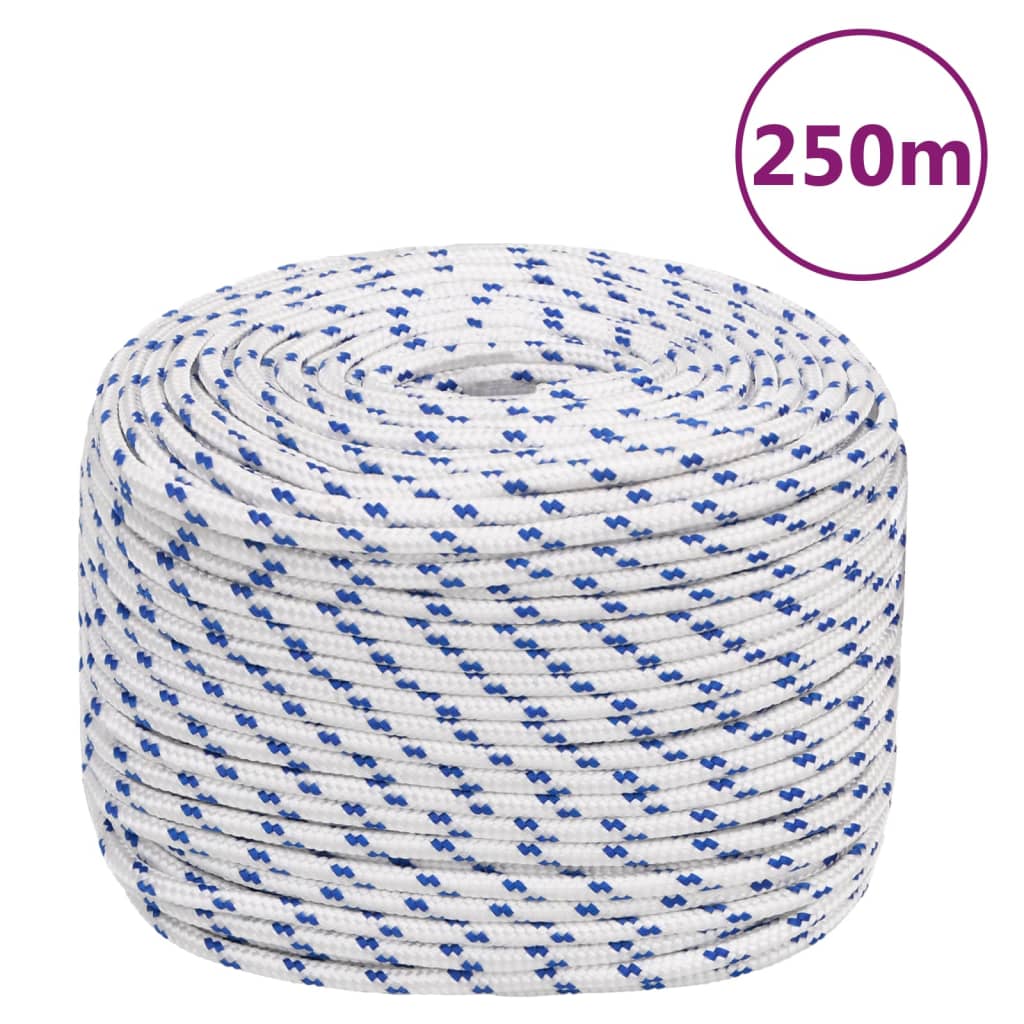 Vidaxl Boat Rope 6 mm 250 m polypropylenhvide