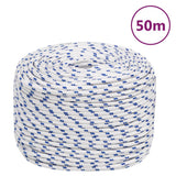 VidaXL bådreb 8 mm 50 m polypropylen hvid