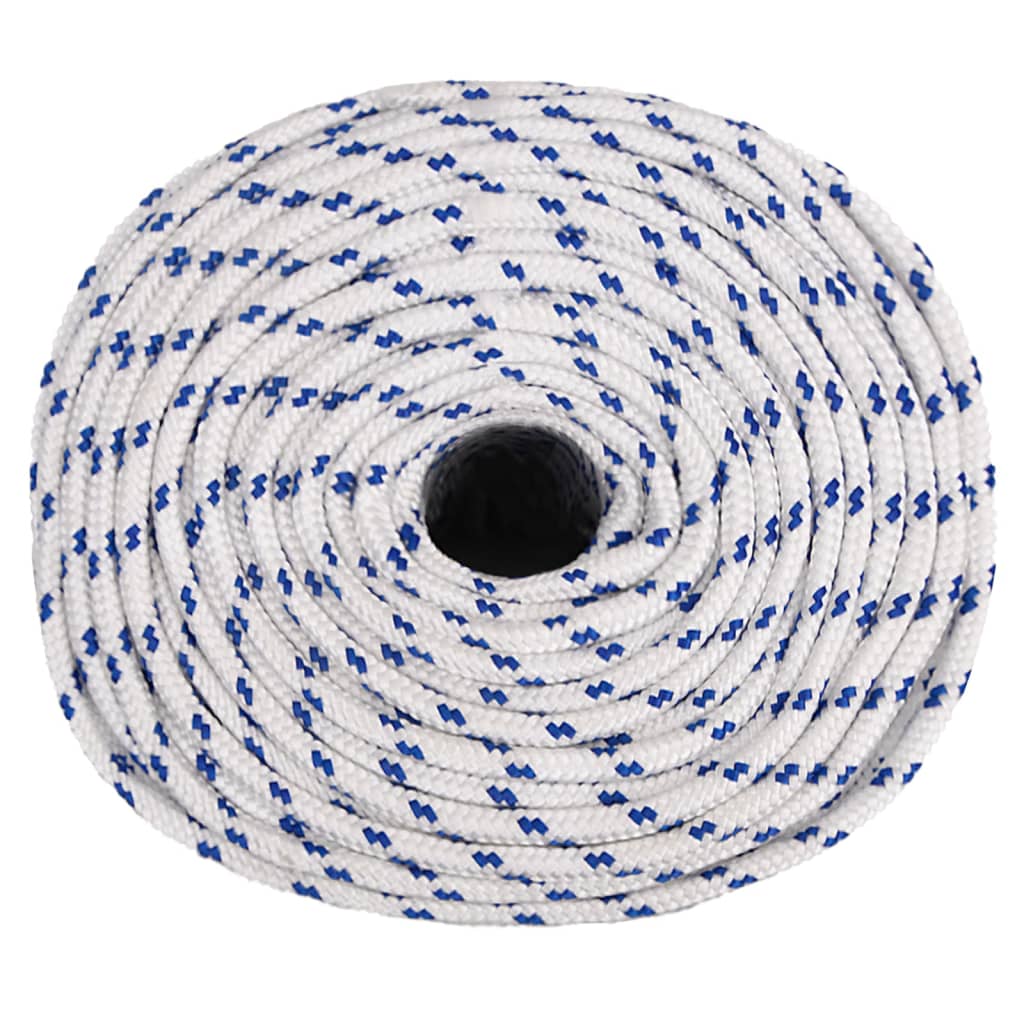 VidaXL bådreb 8 mm 50 m polypropylen hvid