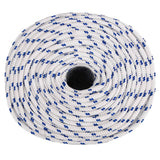 VidaXL bådreb 8 mm 50 m polypropylen hvid