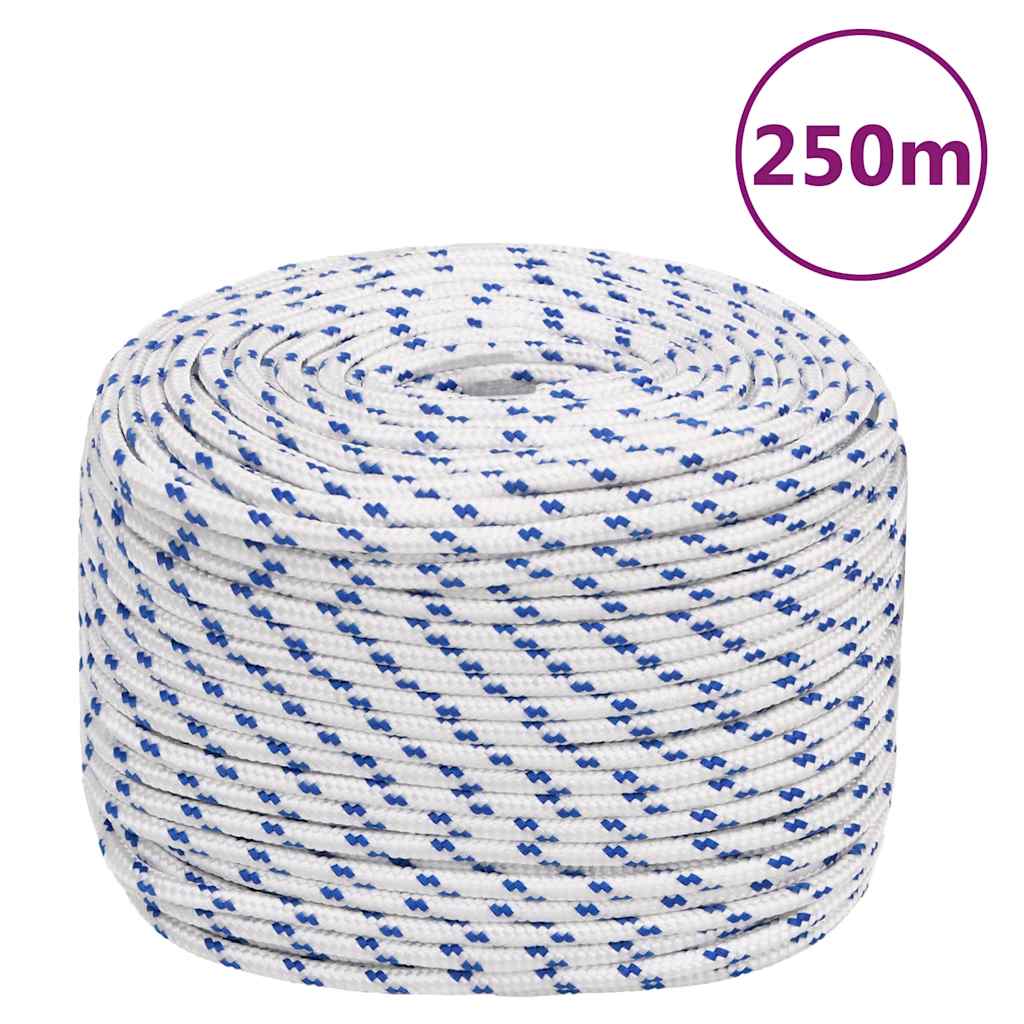 Vidaxl Boat Rope 8 mm 250 m polypropylenhvid